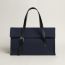 Etriviere Shopping voyage bag, bleu marine/noir