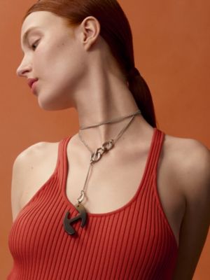 Chaine d'H pendant, View: Worn, worn, view 4 of 5