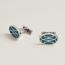 H Lift cufflinks, bleu tie