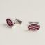 H Lift cufflinks, bordeaux