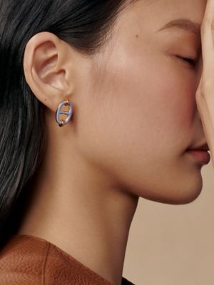 Mini Maillon 이어링, 보기: 이미지: 제품 착용 이미지, worn, 2개 중 2번째 보기