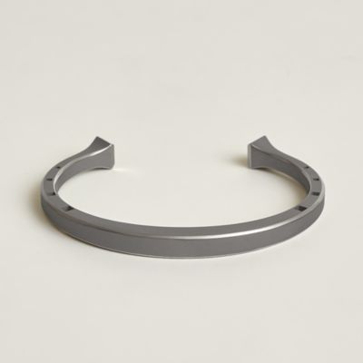 HERMES カフリンクス レザー オクタゴン カフリンクス 《H・オ・カレ