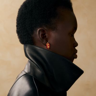 エルメス　Hポップピアス（ブラック） ポップH ミニ ピアス ノワール ブラック 黒[H608002FP 03] Pop H