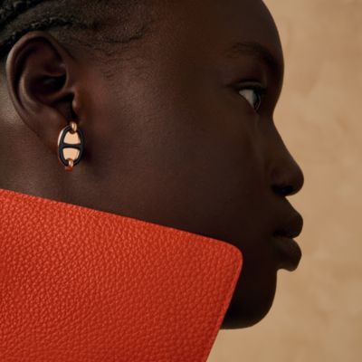 エルメス ピアス オーケリー ブラック エルメス ピアス オーケリー ブラック ブラック - レディス