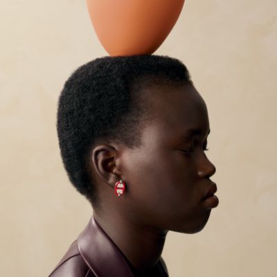 レッド - レディス, ファッションジュエリー, ピアス | Hermès