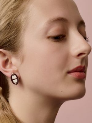 Mini Maillon earrings, View: Worn, worn, view 2 of 2