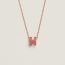 Mini Pop H Splas'H pendant, rose azalée transparent