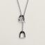 Etrier necklace, noir
