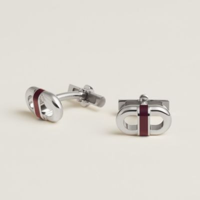 Hermès｜ Cufflinks〝GLENAN〟 Hermès｜ Cufflinks〝GLENAN〟 Early 20th Century Hermes Silver