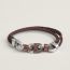 Chaine Maillon Double Tour bracelet, small model, Havane/terre