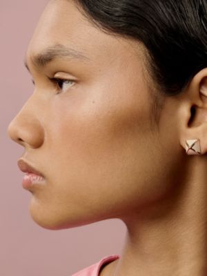 Boucles d'oreilles Médor, petit modèle, Vue: Vue portée, worn, vue 2 sur 2