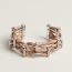 Double Egee bracelet, naturel bouton d'or