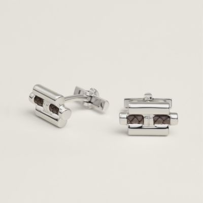 HERMES カフリンクス　Hリフト H au Carre cufflinks | Hermès USA