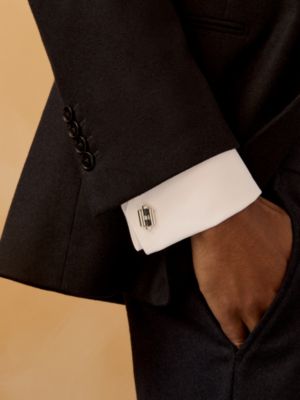Tournis Tresse cufflinks, View: Worn, worn, view 2 of 2