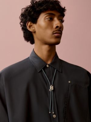 Tournis Tresse bolo tie necklace, View: Worn, worn, view 2 of 3