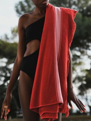 Yachting beach towel, large model, View: Worn, worn, view 3 of 3