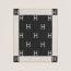 Avalon throw blanket, écru/gris foncé