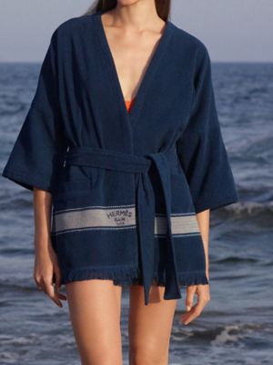 Yachting 비치 로브, 쇼트 버전, 보기: 이미지: 제품 착용 이미지, worn, 4개 중 4번째 보기