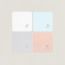 Set of 4 Cabriole washcloths, multicolore