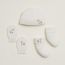 Cabriole baby gift set, blanc crème