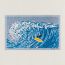 Wave beach towel, denim, no stock