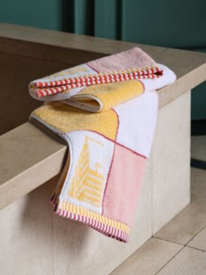 Serviette de toilette Les Cabanes, Vue: vue de face, front, vue 2 sur 3