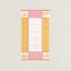 Serviette de toilette Les Cabanes, rose/jaune