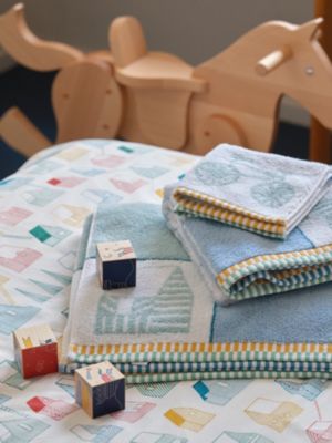 Serviette de toilette Les Cabanes, Vue: vue de face, front, vue 2 sur 3