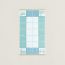 Serviette de toilette Les Cabanes, bleu givre/vert céladon
