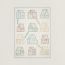 Les Cabanes blanket, multicolore