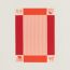 Avalon Les Cabanes blanket, orange feu/rouge