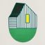 Les Cabanes Soleil rug, vert gazon, We will notify you when this product is back in stock