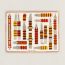 Bride a Bloc blanket, rouge H/tangerine