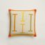 HI pillow, écru/noisette
