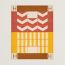 Avalon H Club blanket, terre cuite/abricot