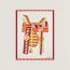 Patchwork Saddle blanket, terracotta