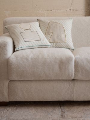 Objets du Faubourg Cheval pillow, View: front, front, view 4 of 4