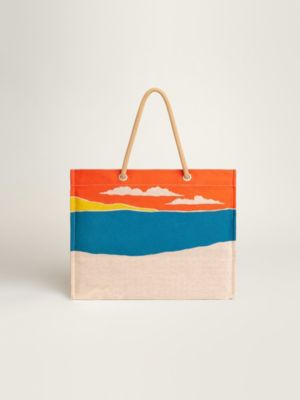 Escale a la Plage beach bag, View: Back, back, view 5 of 5