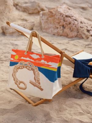 Escale a la Plage beach bag, View: front, front, view 2 of 5