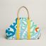 Le Chant des Cigales beach bag, bleu/bleu