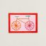 Les Cabanes beach towel, rose/orange
