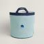 Les Cabanes Basket, large model, marine/menthe