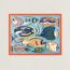 Traffic Jam beach towel, orange