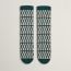 Chaussettes Sherwood au Carré, vert forêt