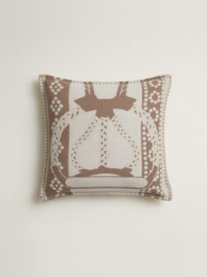Fantaisie d'Etriers pillow, View: Back, back, view 3 of 4