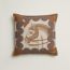 Cheval Joker pillow, brun