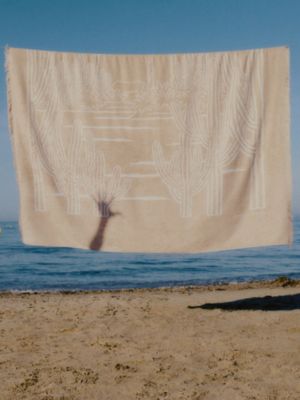 Drap de plage Yachting Tatoo Le Bel Oasis, grand modèle, Vue: vue de face, front, vue 2 sur 3