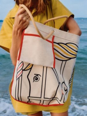 Quadrige beach bag, View: Worn, worn, view 2 of 5