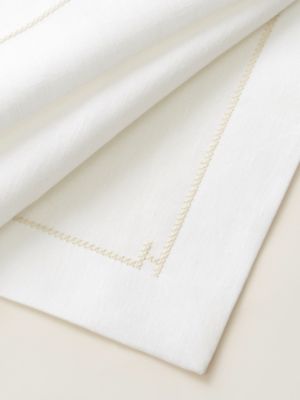 テーブルナプキン 刺繍入り 《アンテルリーニュ》, イメージ: 詳細図, detail, ビュー4の4