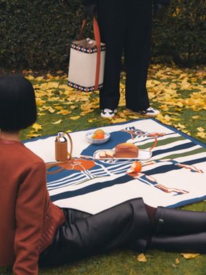 Cheval a la Couverture picnic mat, View: Worn, worn, view 2 of 5